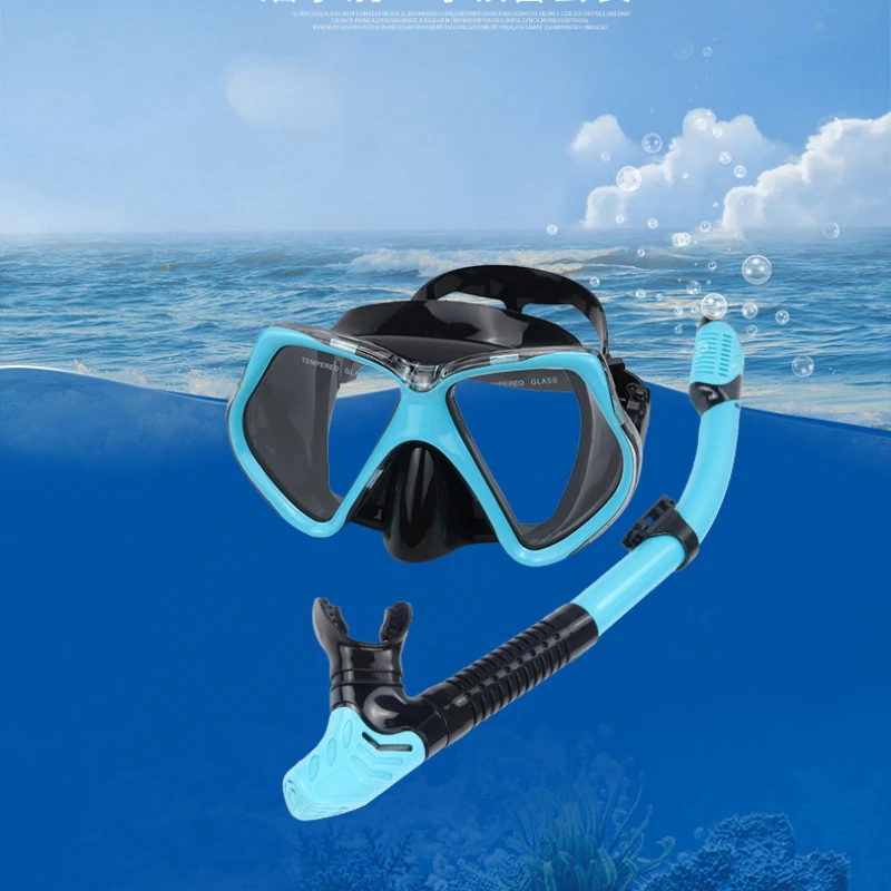 

1 Set Diving Goggles Snorkeling Kit Diving Mask Full Dry Snorkel Snorkeling 2 Gem HD Diving Goggles Diving Equipment Mask