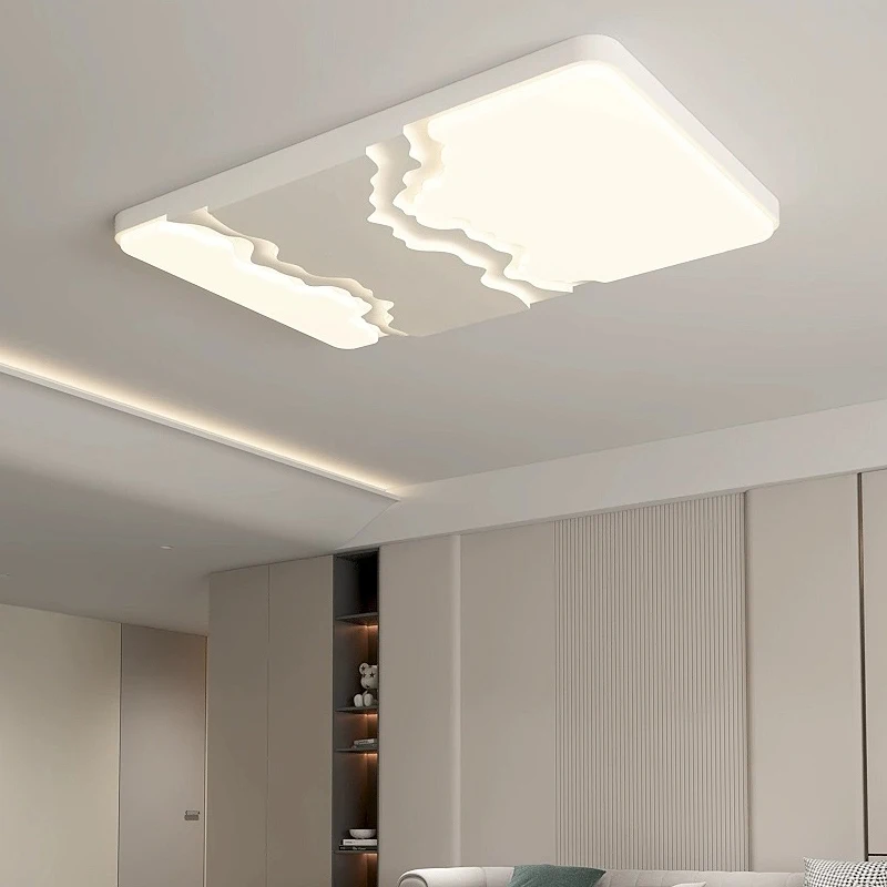 

AiPaiTe Modern Minimalist LED Ceiling Light, Living Room, Dining Room, Bedroom, Round/Square Cream White Ceiling Light