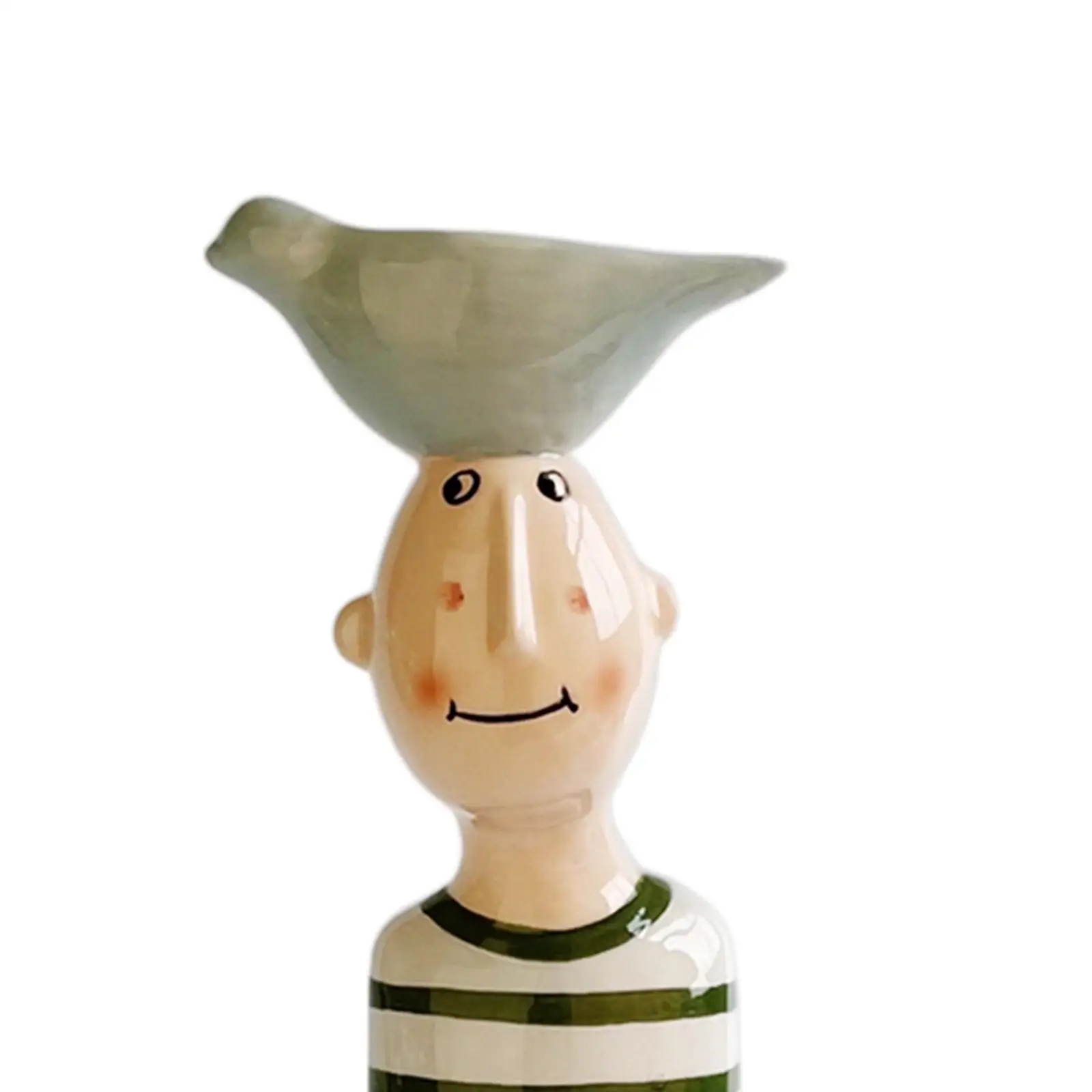 Ceramics Sculpture Flower Vase Pots Shaped for Birthday Gifts Decoration