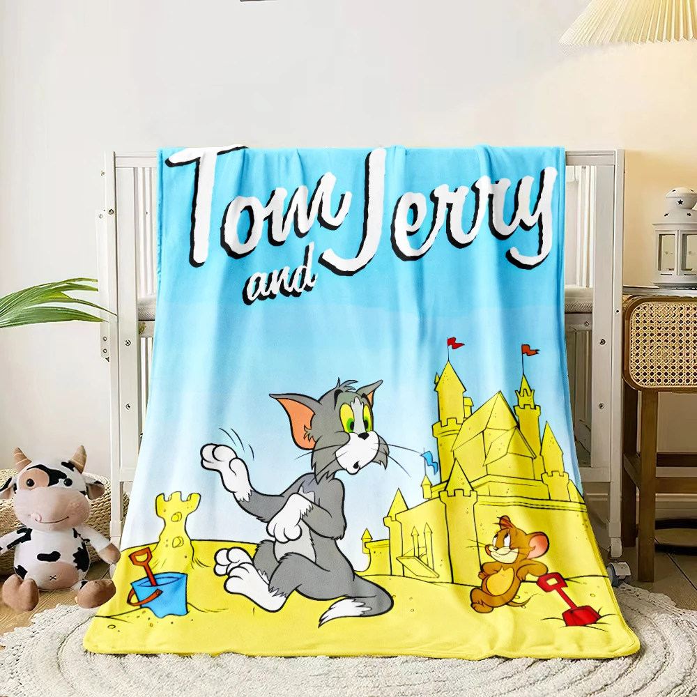 Cute Tom and Jerry blanket. Four seasons blanket.for sofa, beds, living room, travel picnic blanket gifts