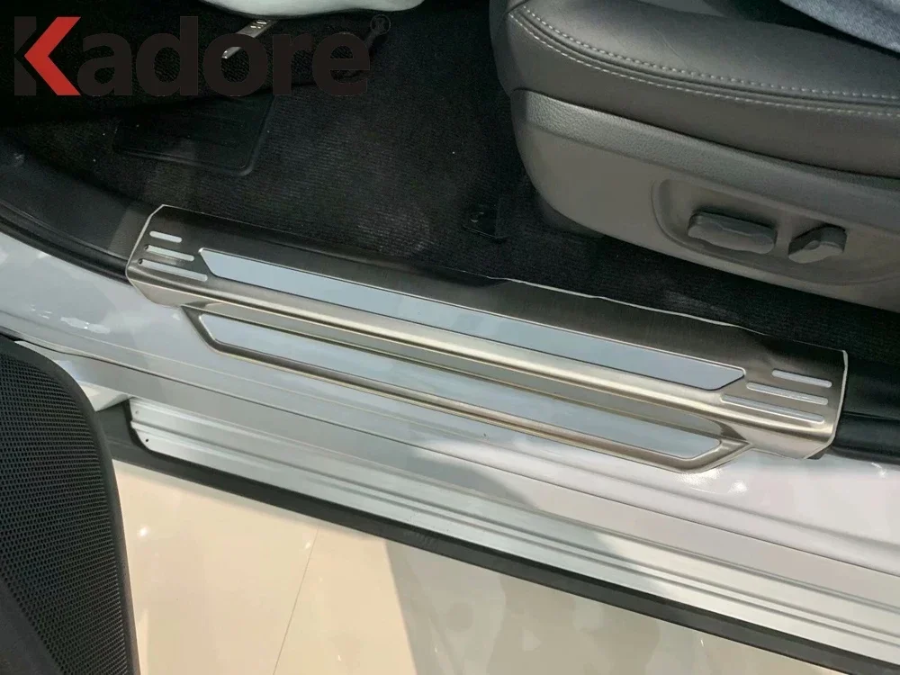 For Mitsubishi Pajero/Montero/Shogun sport 2019-2023 2024 Stainless Car Inner Door Sill Scuff Plate Cover Trim Threshold Guard