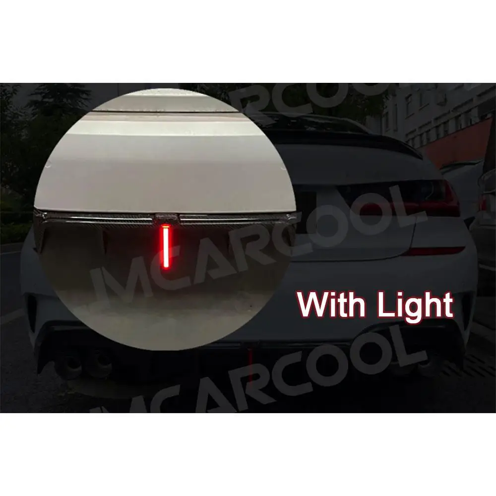 ألياف الكربون المصد الخلفي الناشر سبويلر الشفاه غطاء الذقن لسيارات BMW G20 G28 M Sport M340i 2020- 2022 FRP Bodykits اكسسوارات السيارات