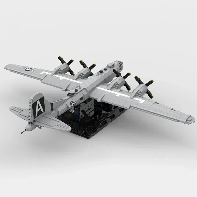 Moc Building Bricks Military Fighter Model 1:72 B-29 Superfortres Technology Modular Blocks Gift Christmas Toys DIY Set Assembly