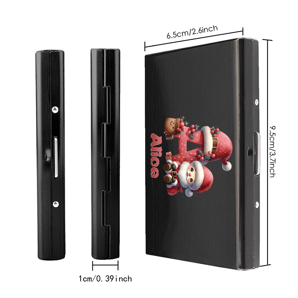 Aluminum Alloy Business Card Holder Portable Versatile Unisex Credit Card Holder Storage Box