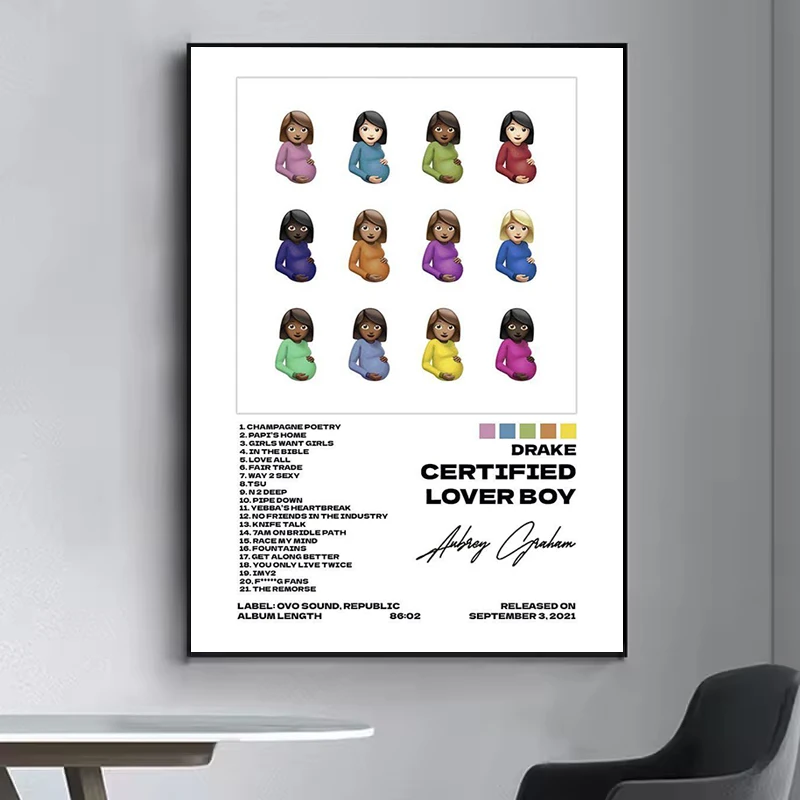 

Music Hot Album Star Drake Poster Room Decorations for Home Office Decor Interior Posters Picture on the Wall Painting Canvas