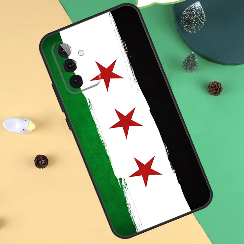 Syria Flag Case For Samsung Galaxy A32 A52 A12 A14 A34 A54 A51 A71 A15 A25 A35 A55 A53 A33 A13 Cover