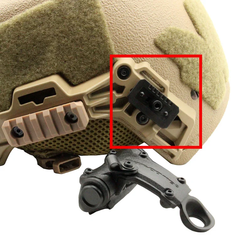 Headphone Holder Adapter Fits The Wendy 2.0 3.0 Helmet Rail and Can Be Installed On The Rear Side of The Rail Without Damage