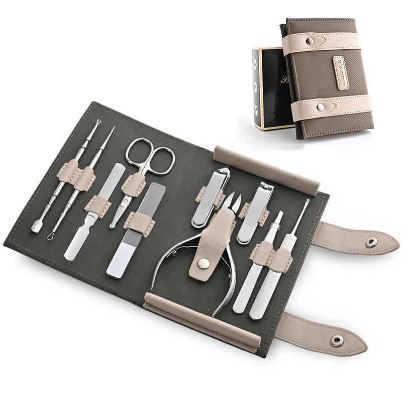 Luxus-Maniküre-Set chirurgische Schere Edelstahl Nagel knipser Kit Voll funktions paket Pediküre für Männer und Frauen