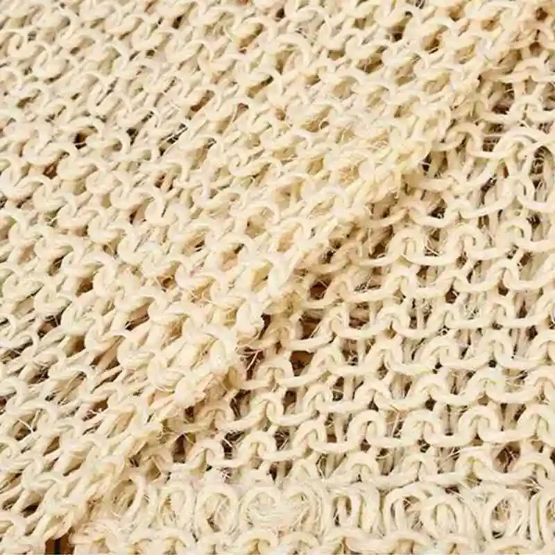Rub Exfoliating Dead Skin Shower Towel Durable Skin Care Bath Towel Scrubber Sisal Back Strap Wooden Handle