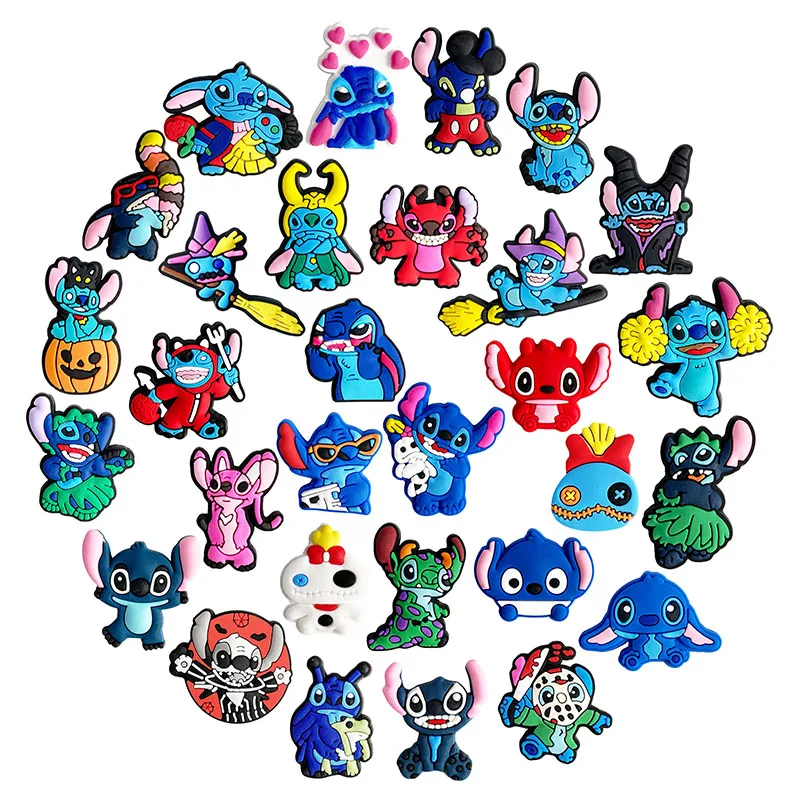 Mesuca 9-100Pcs Popular Cartoon Pvc Sandals Shoe Charms Fit Wristbands Garden Shoes Buckle Clog  DIY Backpack Holiday Present