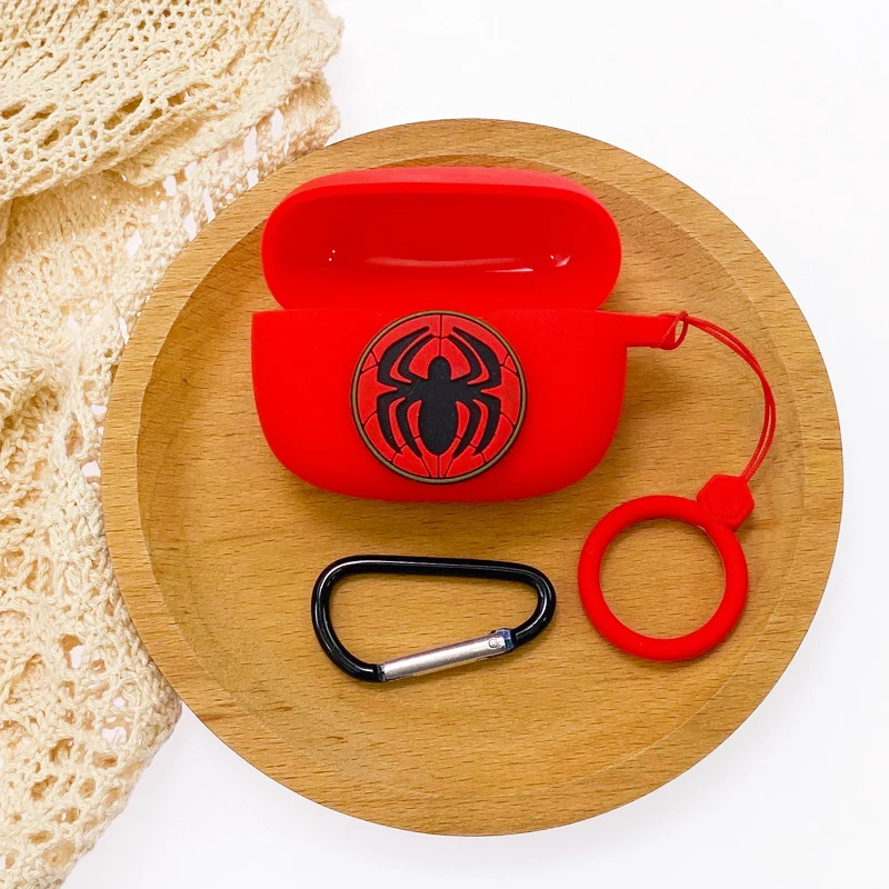 جراب جراب سماعة أذن بشخصيات كرتونية من مارفل لهواتف JBL ، سماعات أذن سيليكون لاسلكية ، صندوق شحن ، غلاف واقي بحبل ، موجة