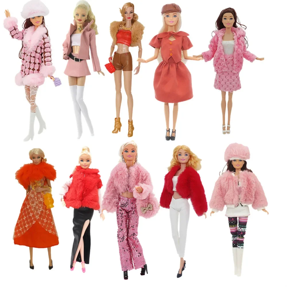 

Spring Fashion Outfit Red Set for 30cm BJD Barbie Blyth 1/6 MH CD FR SD Kurhn Doll Clothes Girl Figure Toy Accessories