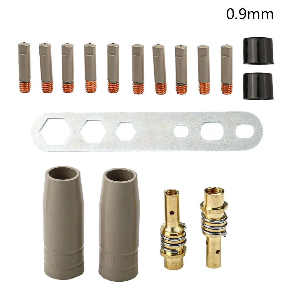 12PCS Nozzle Coating Set Compatible with For 15AK Airless Welders 0.9mm Tip Size NonStick Slag Resistance Feature