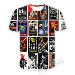 CAVVING 3D Printed  Thin Lizzy  Rock  Casual T-shirts  Hip Hop T Shirts Harajuku Styles Tops Clothing for Men/women   T02