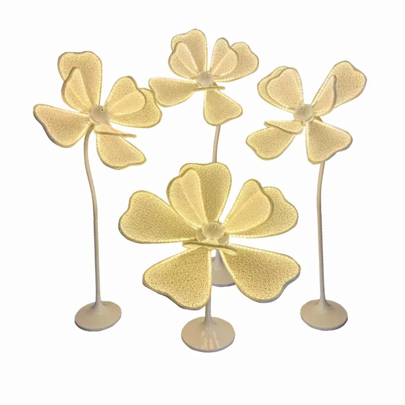 

Wedding props fabric art luminous peony flower street light wedding scene decoration background stage arrangement lighting