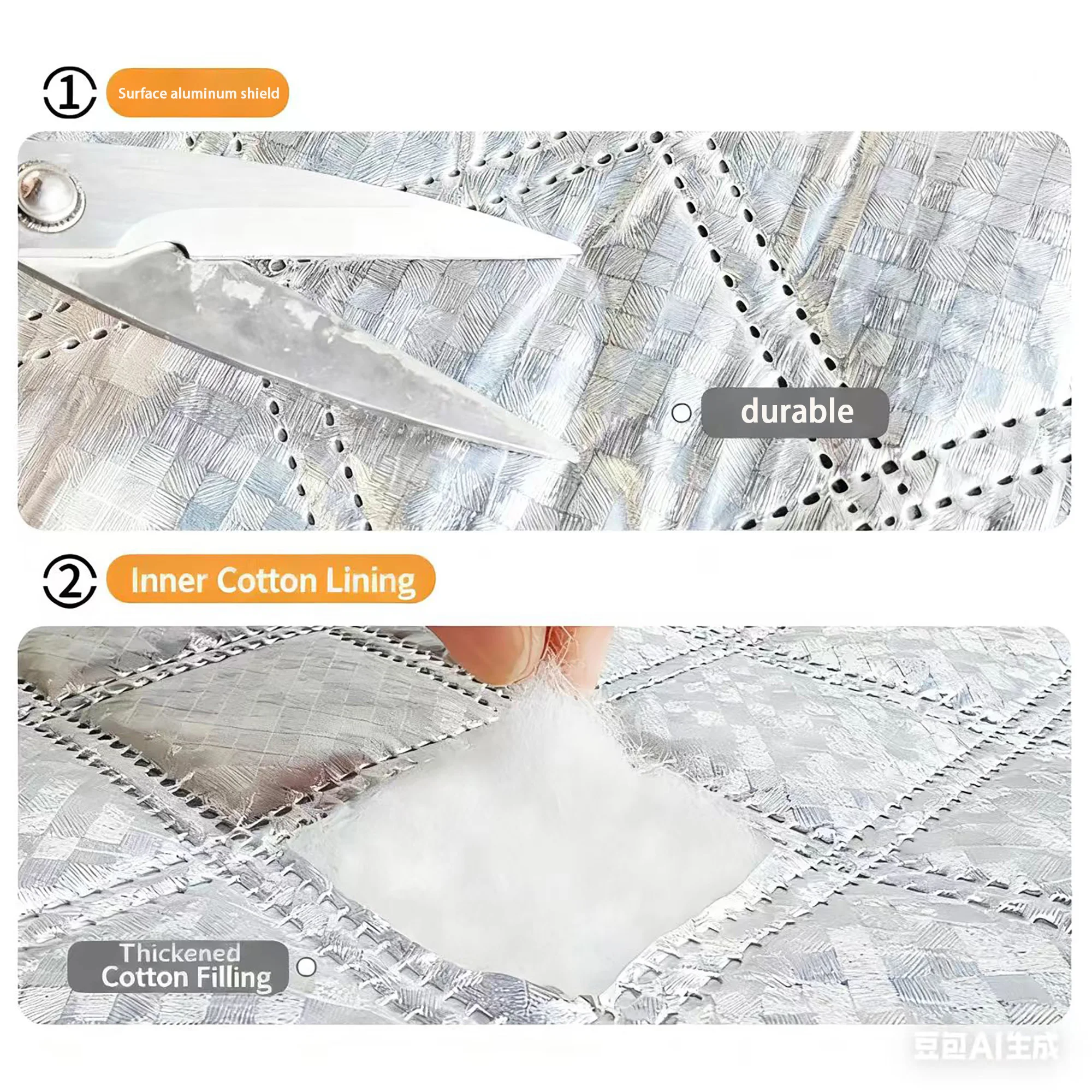 أحدث ستارة باب قطنية دافئة للشتاء، ستارة باب مقاومة للرياح والبرد، يمكن تخصيصها في ستائر الحجم، #2