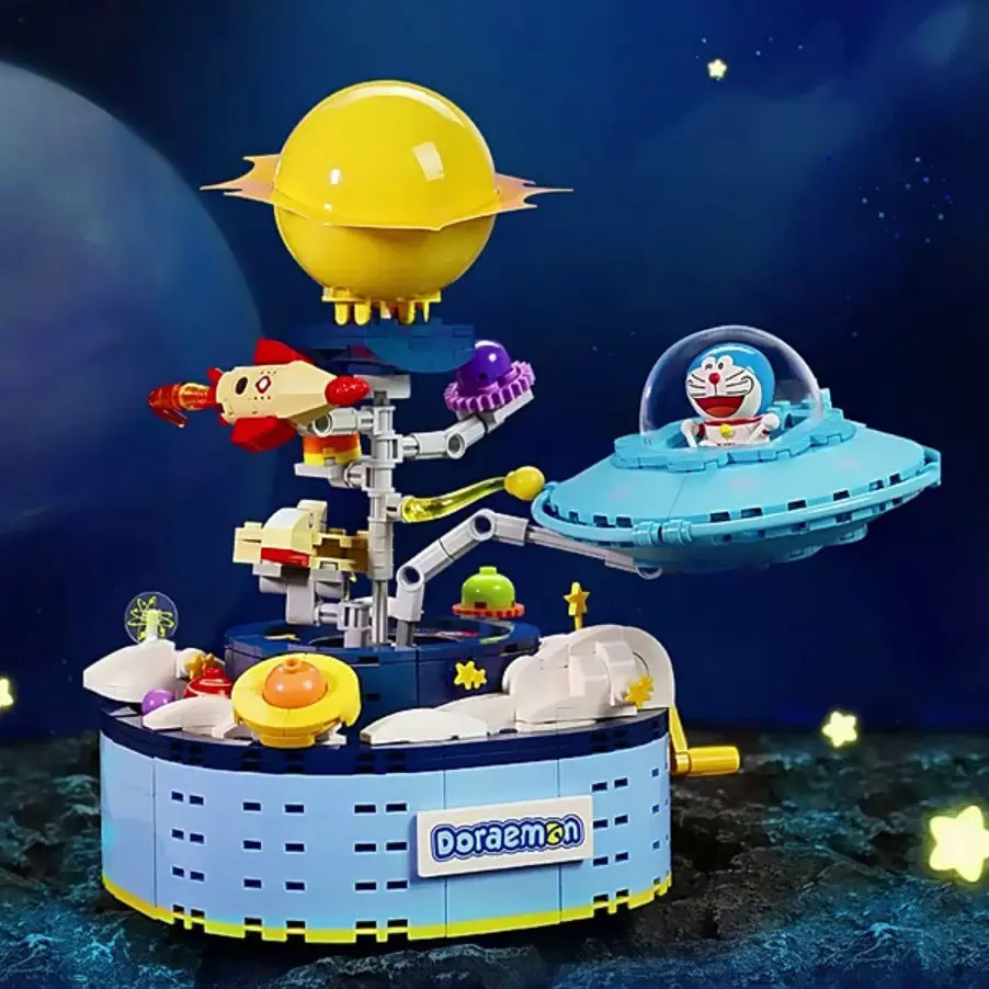 Doraemon Nobita Cartoon Micro Particle Building Blocks Children Assembly Toy Anime figure Boy Girl Kid Gift Cute