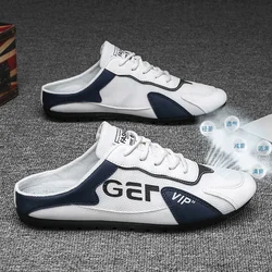 Loafer Men's Casual Shoes Summer New Comfort Soft Casual Shoes for Men Comfort Slip-on Walking Lightweight Half Slipper Sneaker