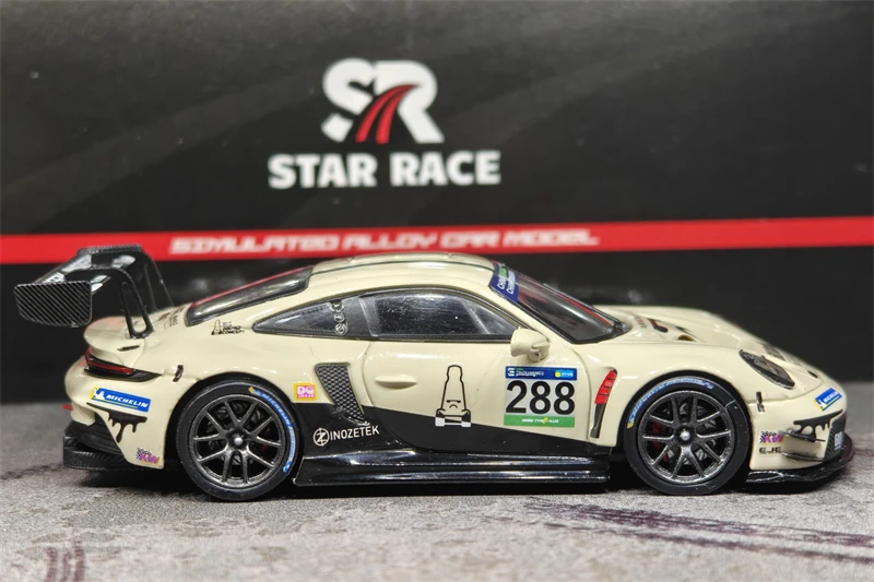 

Star Race SR 1:64 GT3 Молочно-белый No 288 T.B.C 610 Racing Литая под давлением модель автомобиля