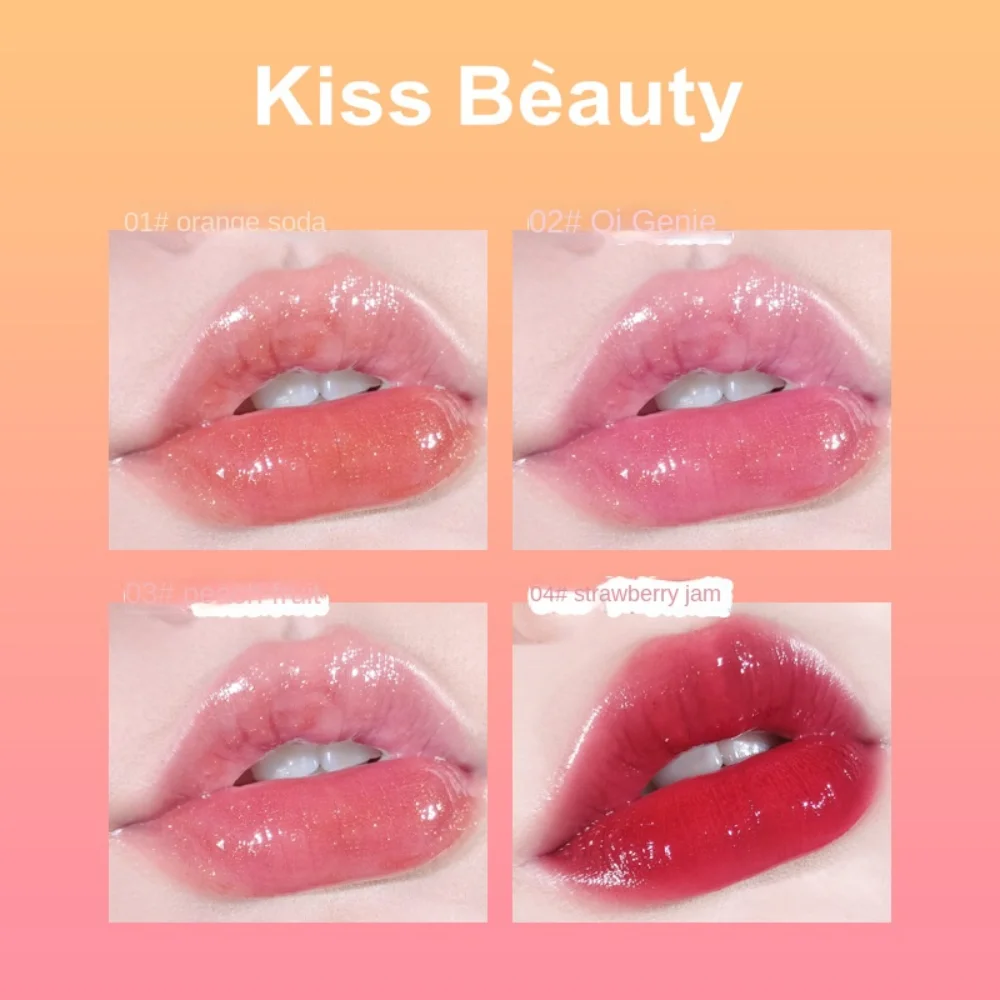 Lip Plumper Water Light Lip Oil Crystal Glossy Nourishing Mirror Lip Gloss Hydrating Pearlescent Moisturizing Lip Balm Lip Care