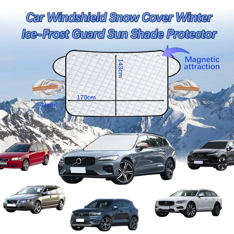 

Car Waterproof Cover Covers Awning Anti-Snow Windshield Proof Protective Cotton Sunshade Anti Ice Frost For Volvo XC60 XC90 XC40