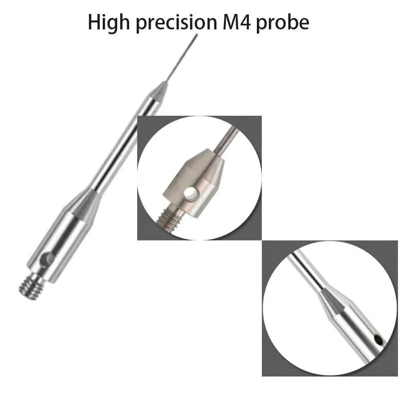 High precision machine tool M4 measuring probe with complete specifications, sturdy and durable flat head probe