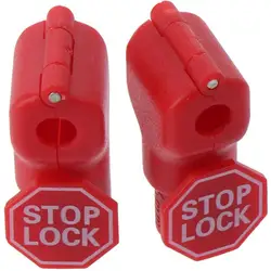 100PCS 6mm Plastic Anti-Theft Locks Red Peg Hook Stop Lock Pegboard Hook Lock Retail Shop Supermarket Black/Red 5mm