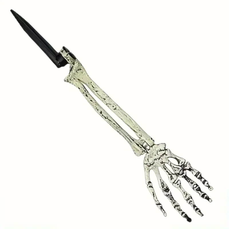 1/6 Stück Skelett-Knochen-Garten-Bodenstecker, Totenkopf-Kopf und Hand für Halloween, Haus, Hof, Bodeneinsatz, Urlaub, Party, Dekoration, Geisterhand