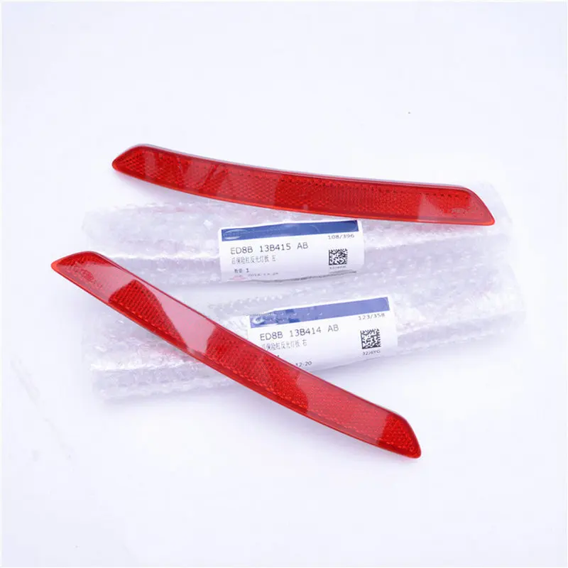 

Подходит для Ford Escort 2015-2017, задний бампер, задний бампер, отражающая полоса, отражатель, фальшивая лампа, оригинальные аксессуары