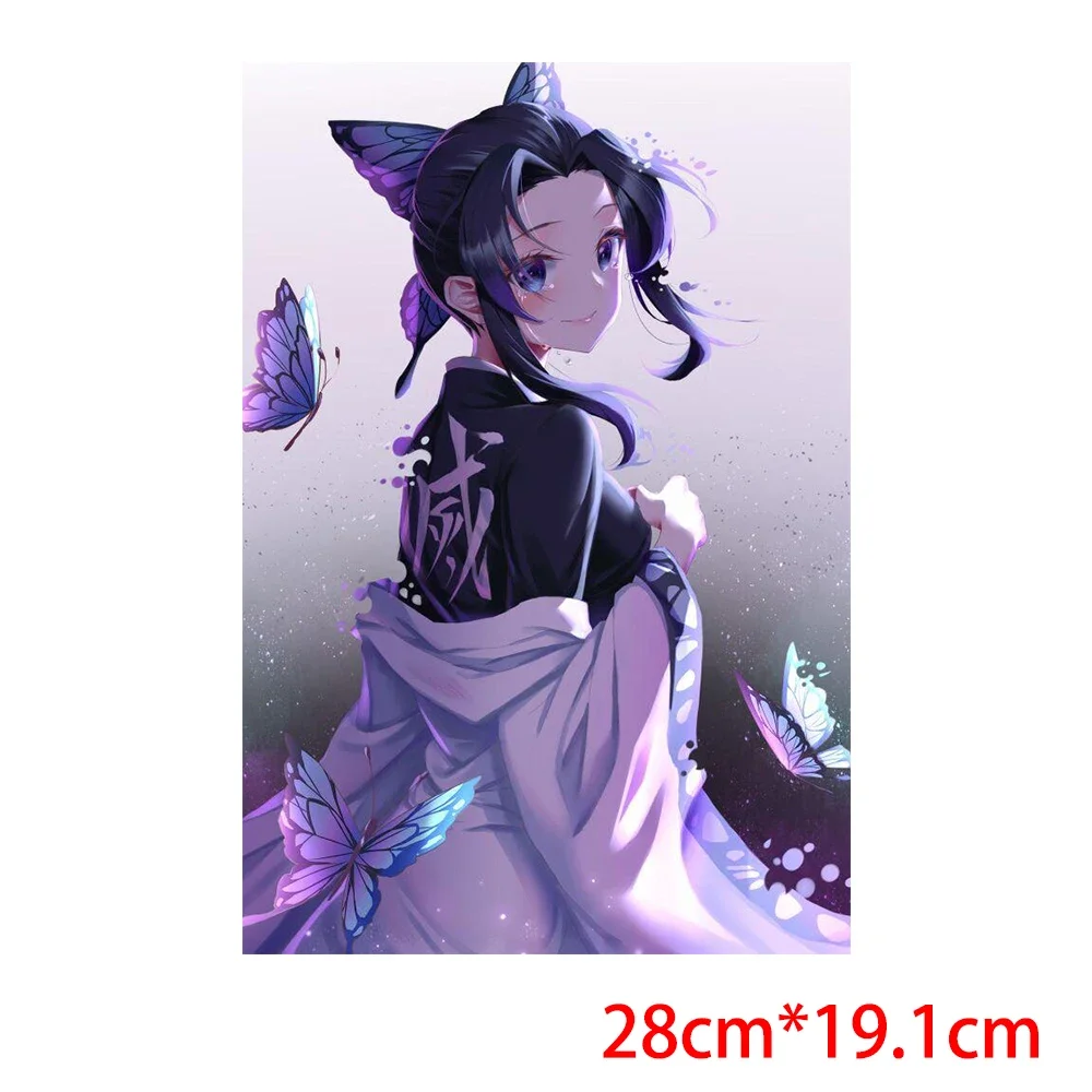 Anime Demon Slayer Sticker Heat Transfer Iron On Patches For Clothes Thermal Stickers On Clothes Partch Termoadhesivos Para Ropa