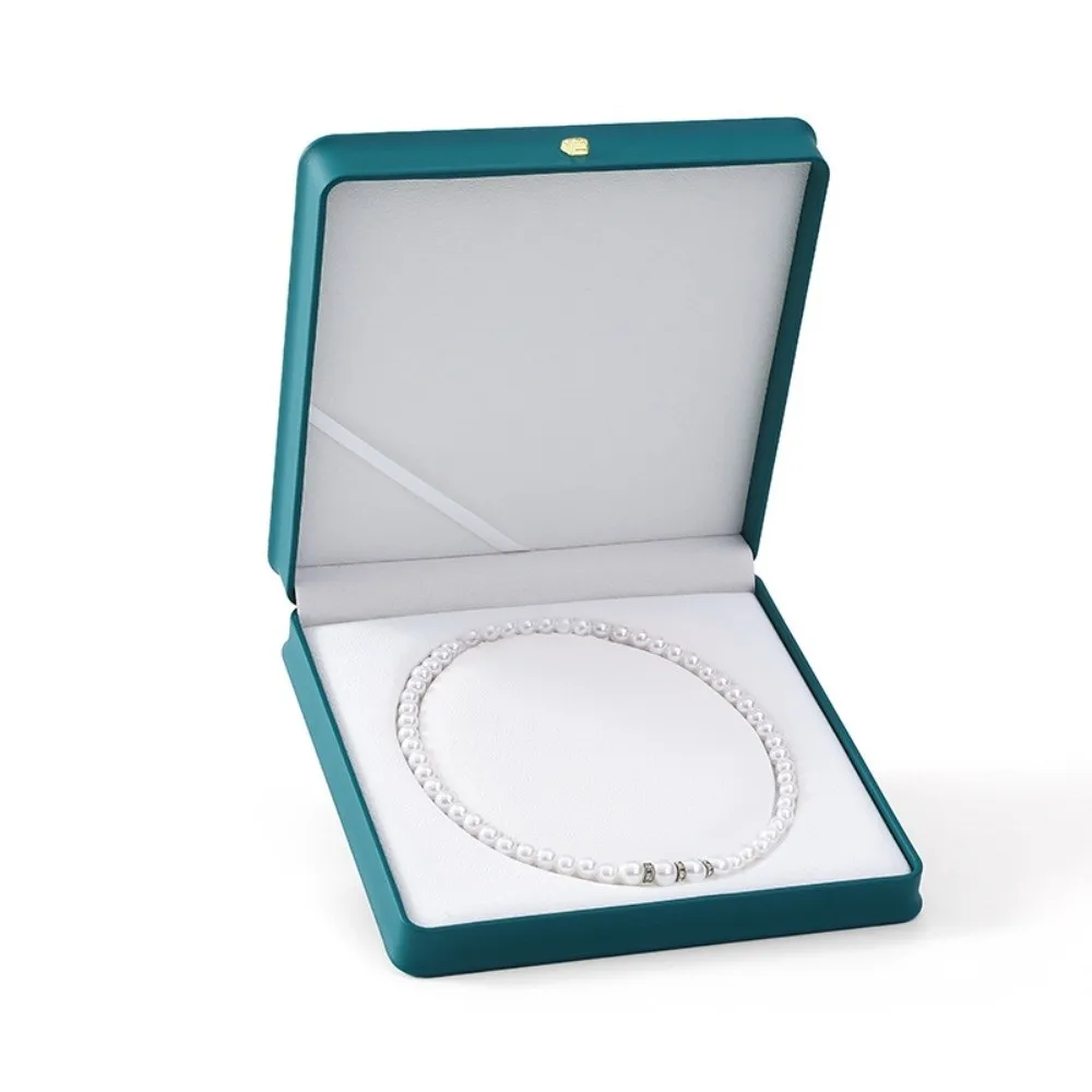 

Новая бархатная шкатулка для украшений, однотонная, из искусственной кожи, креативный футляр для колец, подарочная упаковка