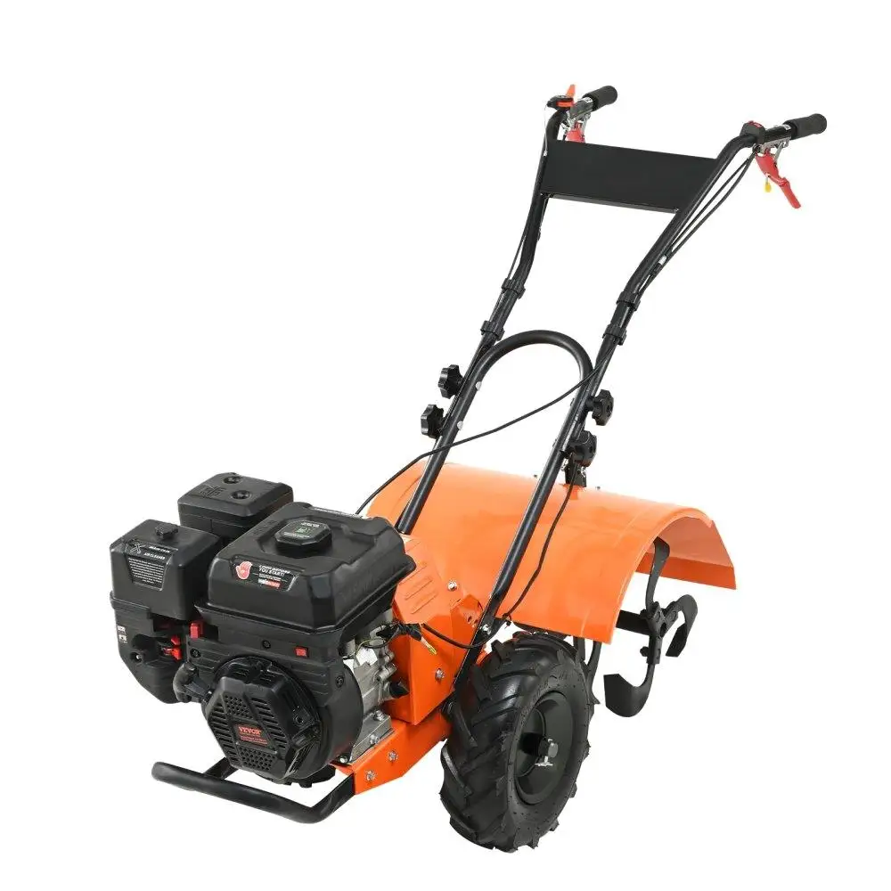

212CC 4Stroke Tiller Cultivator with Adjustable Steel Tines for lawn Garden Field Soil Preparation