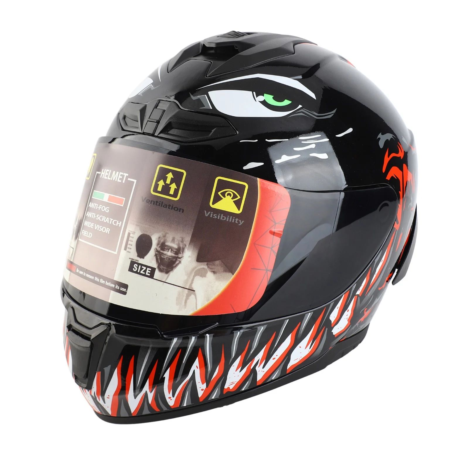 

Motorcycle Helmet Lightweight Ergonomic Comfortable Motorbike Helmet with High Definition Visor Street Touring Motorcycle Helmet