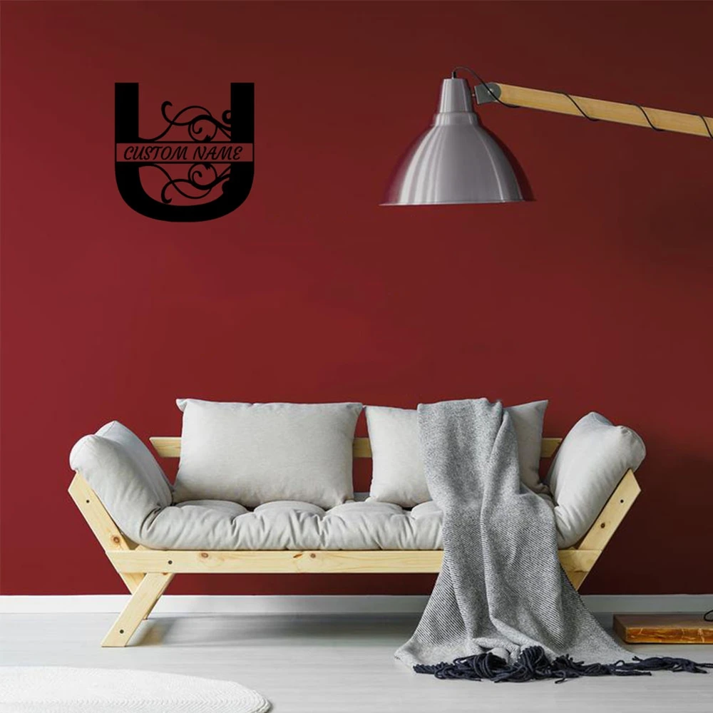 

1PC Colorful Letter J Customizable Text Name Wall Stickers Vinyl Art Decals A gift for a friend Background Wall Art Decal