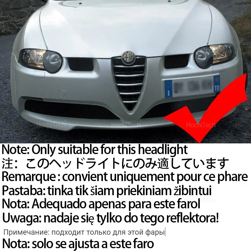 For Alfa Romeo 147 2000 2001 2002 2003 2004 Accessories Daytime Light - RGB Color Cycling & Adjustable Brightness Levels