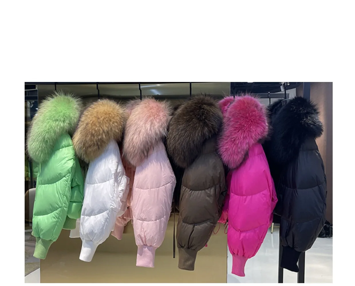 2026 Winter Real Fox Fur Collar White Duck Down Padded Down Jacket Regular Fashion Warm Big Fur Collar Women's Coat