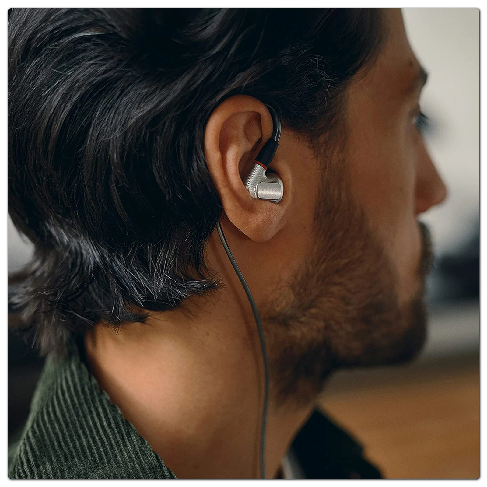 OKCSC Replacement Cable With Mic for Sennheiser IE300 IE600 IE900 akg N5005 Upgrade Earphone Cable 2.5mm/3.5mm/4.4mm/Type c Plug