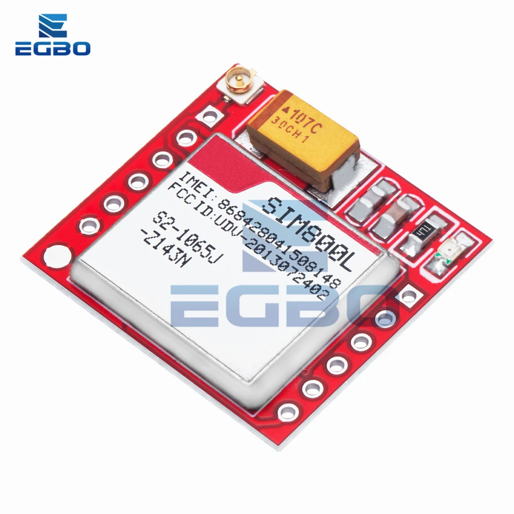 Mini Smallest SIM800L GPRS GSM Module Micro SIM Card Core Wireless Board Quad-band TTL Serial Port With Antenna Diy