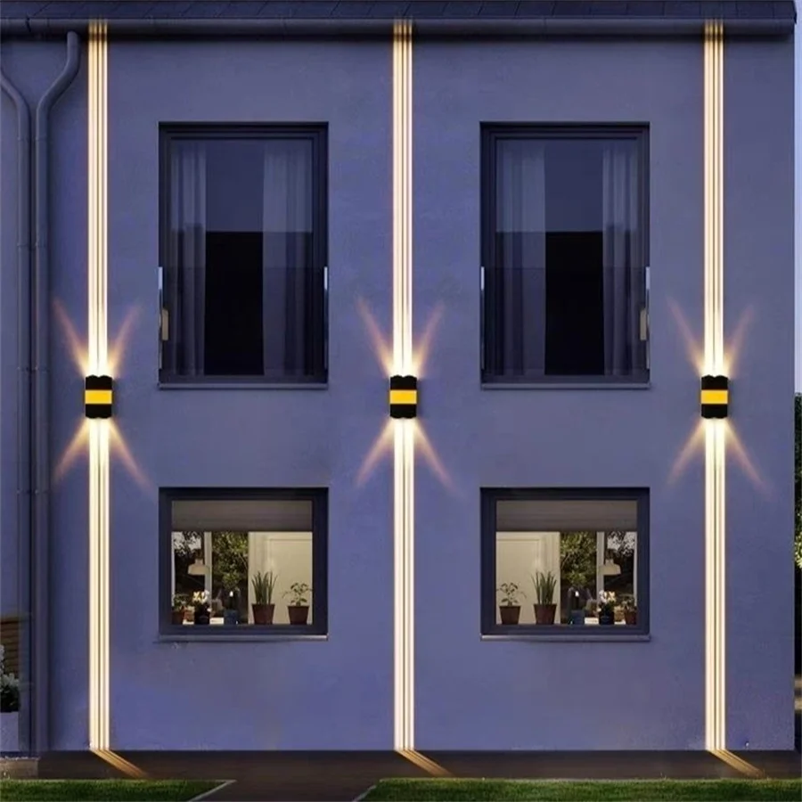 

20W 40W IP65 Waterproof Narrow Beam Wall Light Outdoor Up and Down LED Wall Lamps Spotlight Wall Washer Exterior Wall Light