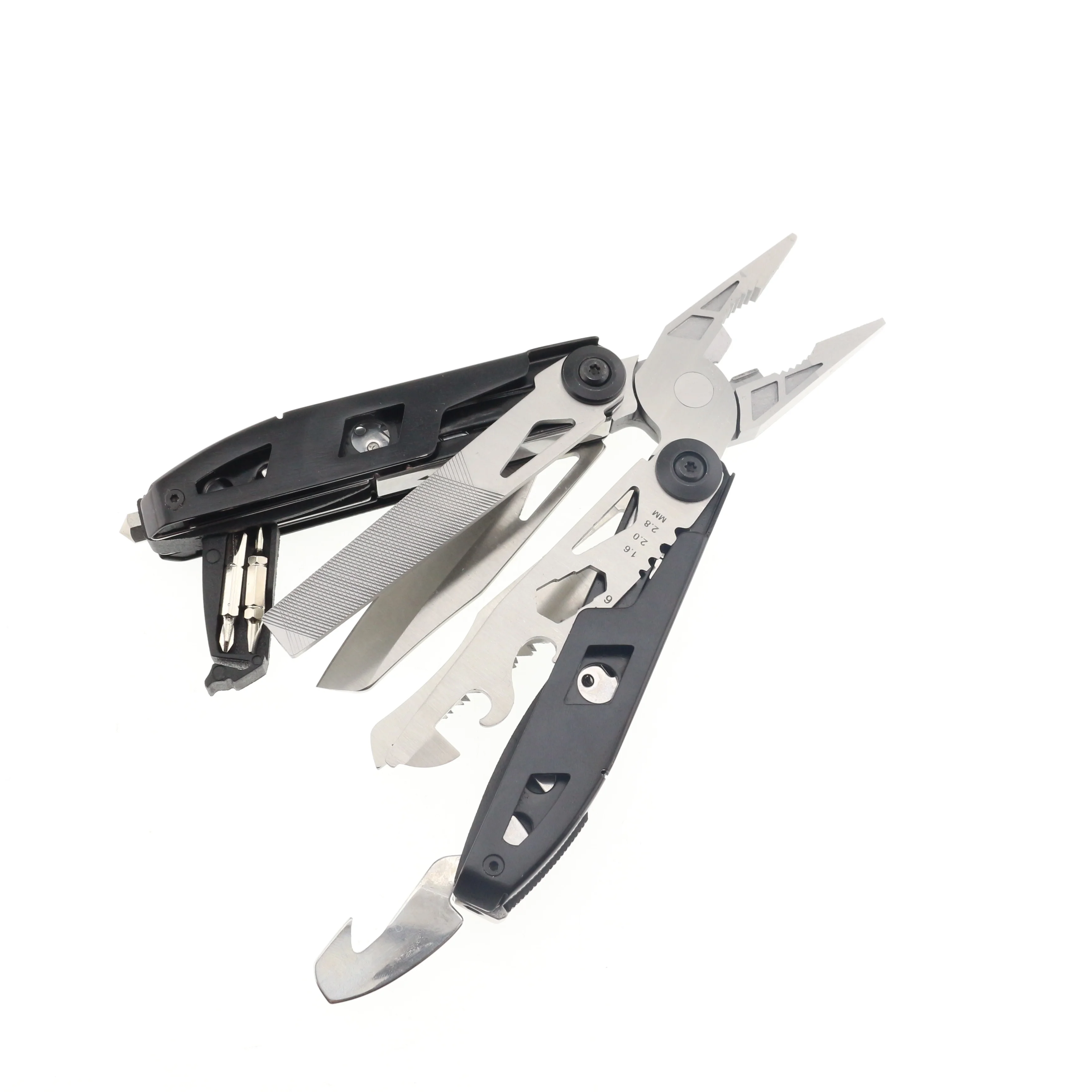 Camping  & amp hiking multi purpose plier with Seat Belt Cutter and Glass Breaker Foldable Pocket Multi Tool