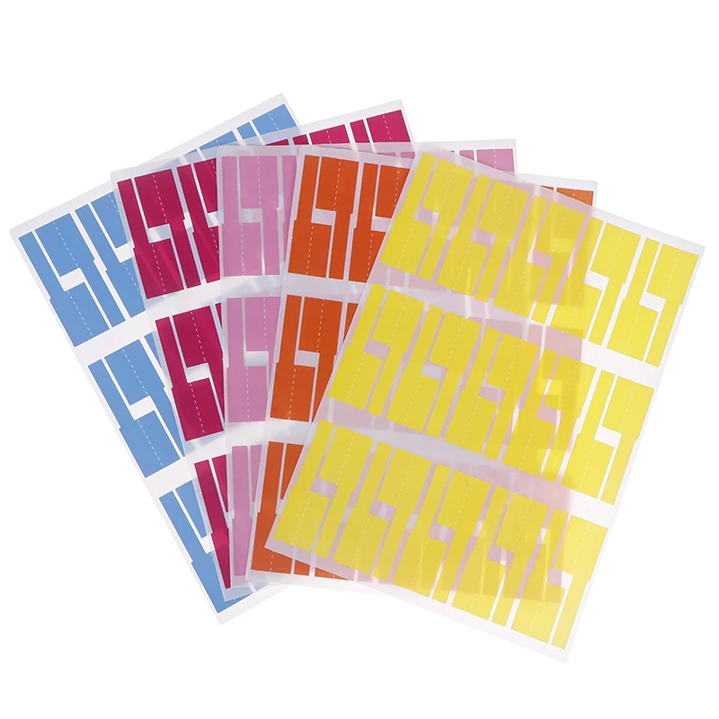 8 Pcs For Wire Labels Self Adhesive Tear Resistant Colorful Waterproof Cord Tags Cable Labels Tags For Cable Management