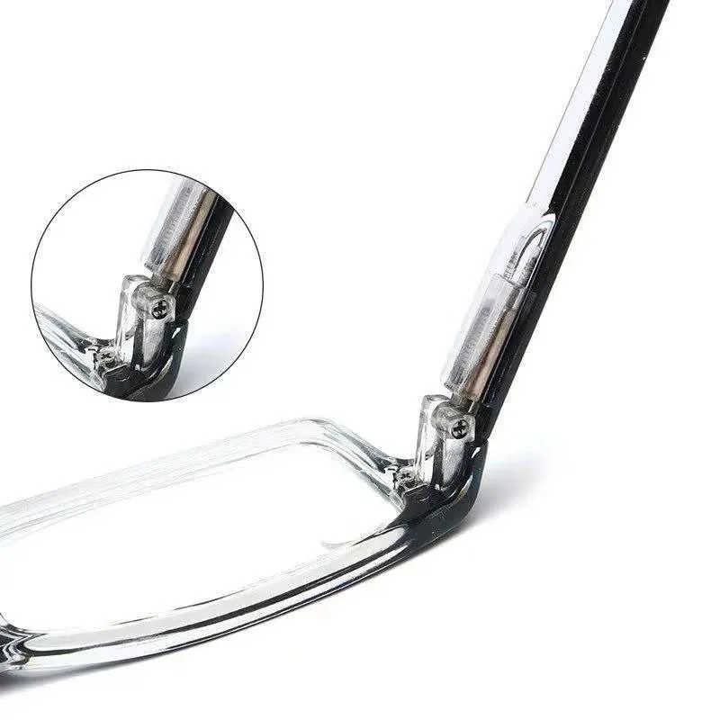 Fashionable, high-end, anti-fatigue, high-definition, ultra-lightweight, spring-loaded reading glasses for men and women, anti-b