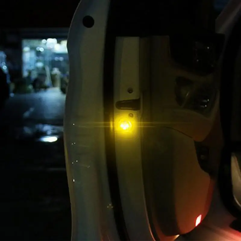 Car Door Safety Warning Led Light LED Car Door Opening Warning Light LED Waterproof Strobe Flashing Anti Rear-end Lamps