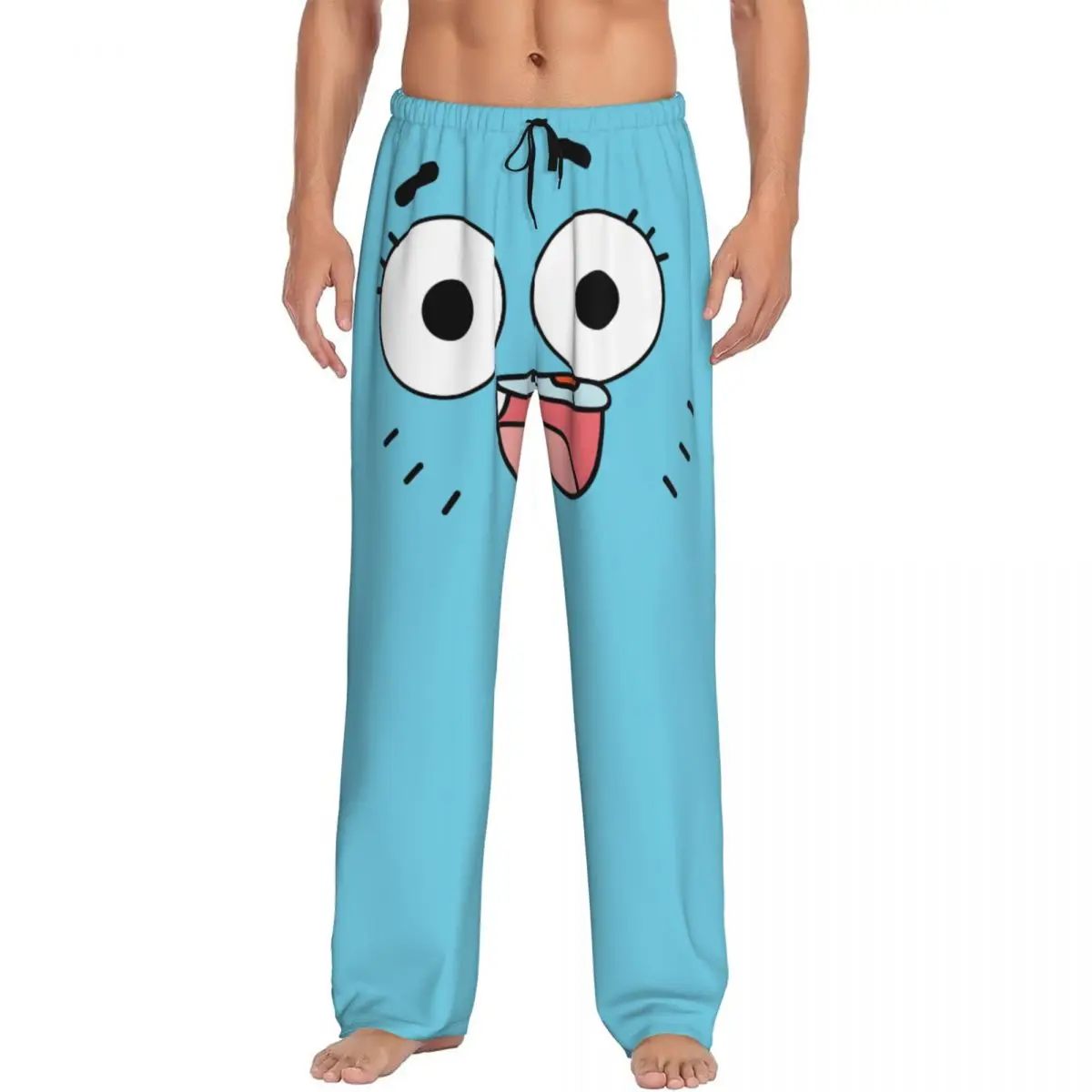 

Custom Printed Men's The Amazing World Of Gumball Pajama Pants Cartoon Sleepwear Sleep Lounge Bottoms with Pockets