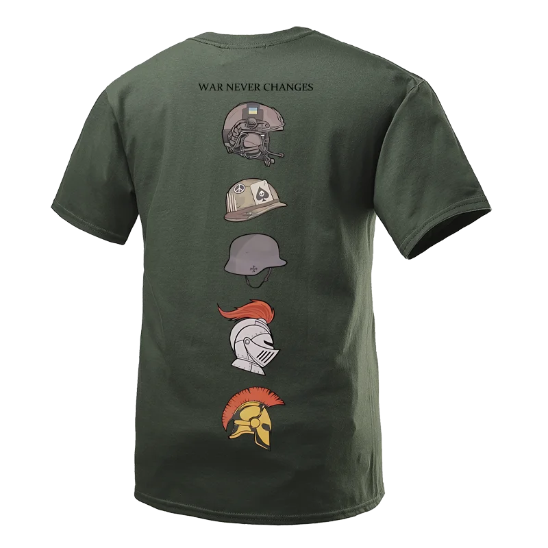 New Summer Short-sleeved T-shirt with The Theme of The Evolution of The Tough Guy Club From The Century To Modern Warriors