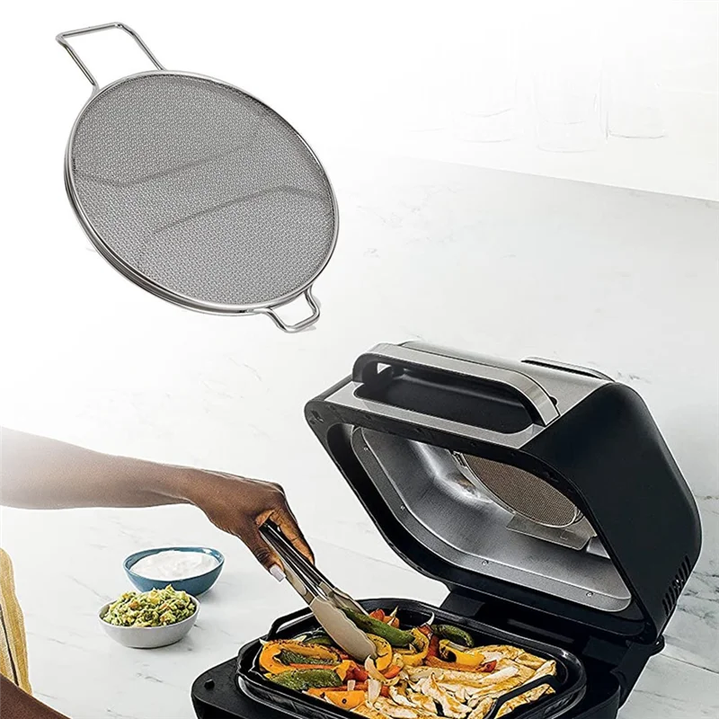 Stainless Steel Splatter Shield for Ninja Foodi IG600 IG601 IG651 Accessories Grill Dishwasher Safe & Reusable HOT