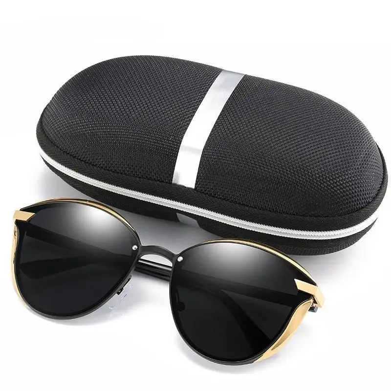 アクティブサングラスメタリック偏光キャットアイレトロサングラス女性偏光夏スポーツアウトドア旅行眼鏡 T238