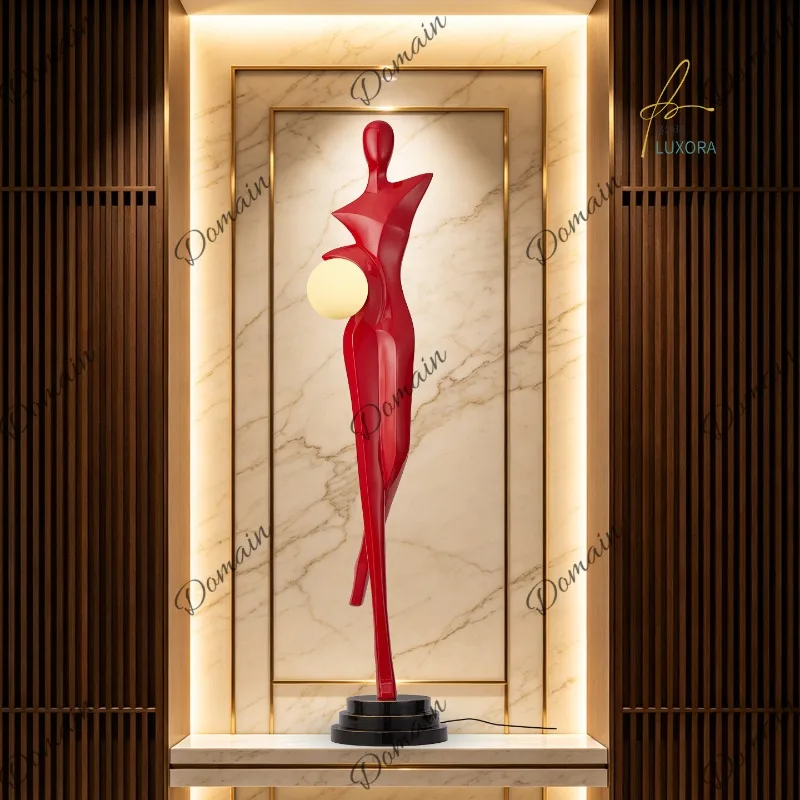 Luxury Abstract Sculpture Floor  Decorative Art Piece for Hotel Lobby Living Room Hallway Entryway