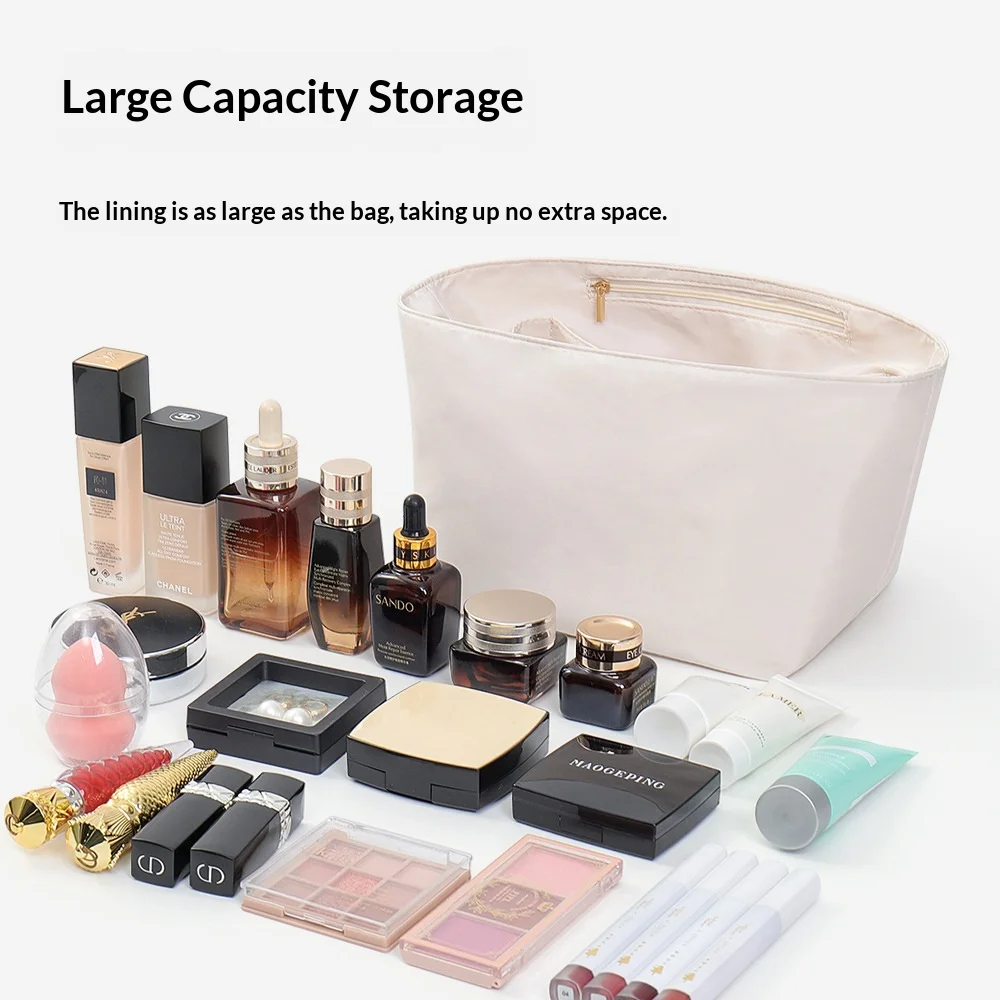 For H Picotin18 22 Nylon Insert Bag Organizer Makeup Handbag Organizer Travel Inner Purse Portable Cosmetic Bags