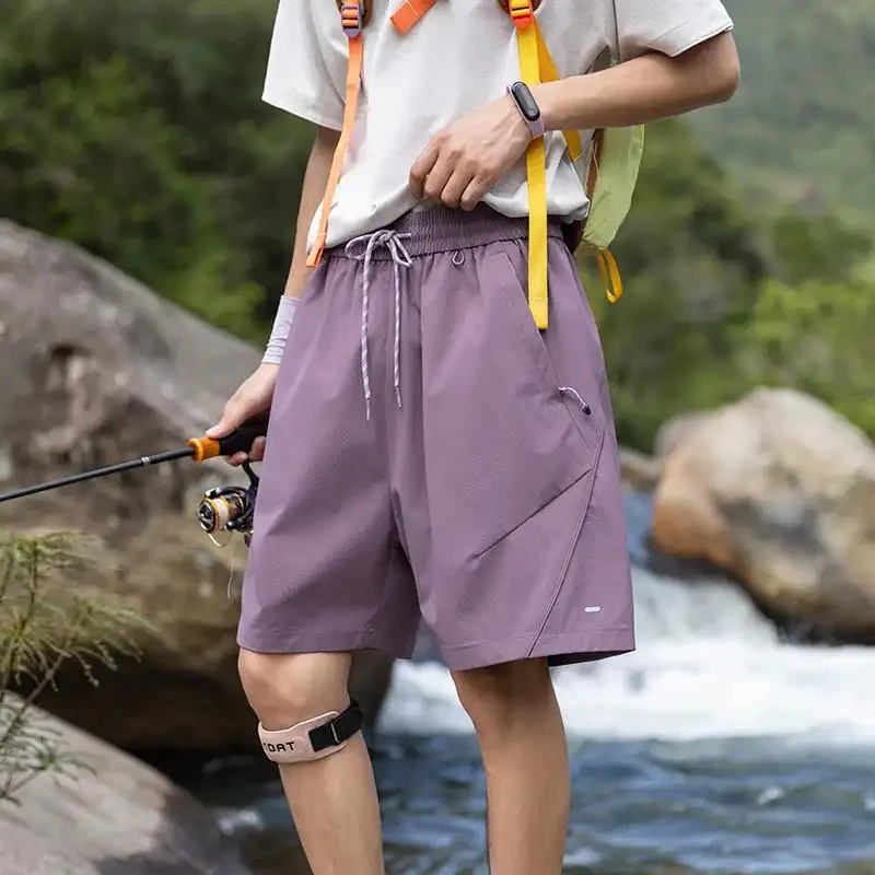 

Летние мужские пляжные шорты 2026: модные, легкие, прохладные, быстросохнущие, повседневные спортивные шорты